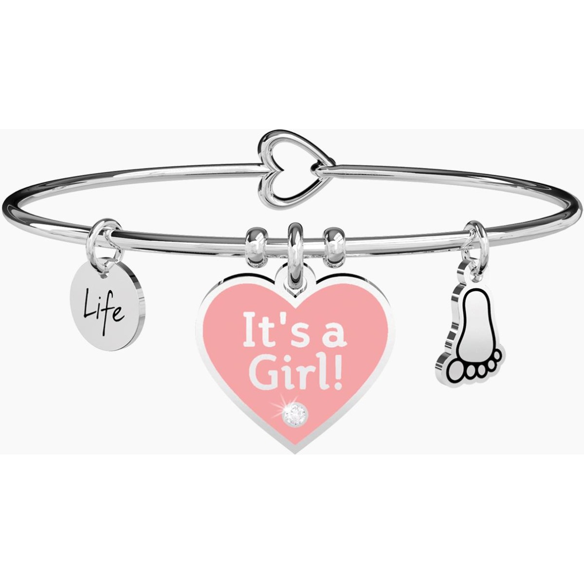 Pulsera Con Colgante Corazón It's a Girl KIDULT ES731710