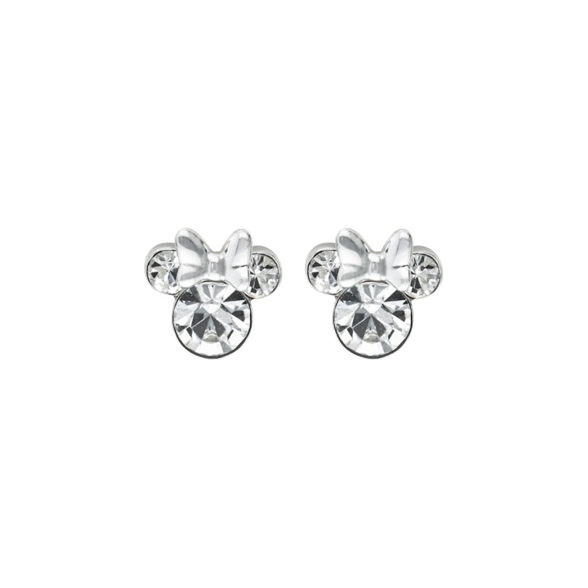 Pendientes DISNEY Minnie Circonitas Plata de Ley AG0021P