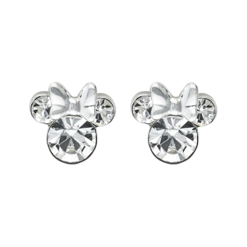 Pendientes DISNEY Minnie Circonitas Plata de Ley AG0021P