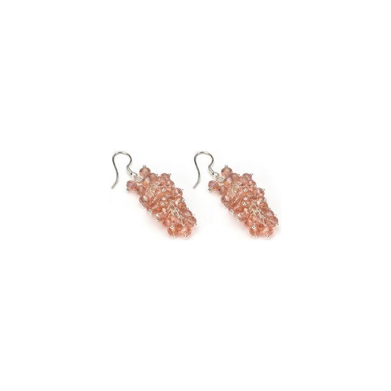 Pendientes Cristales Rosas VESTOPAZZO VM3000
