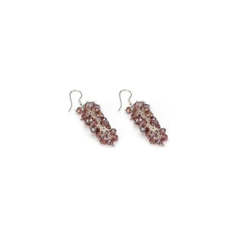 Pendientes Cristales Malva VESTOPAZZO VM3001