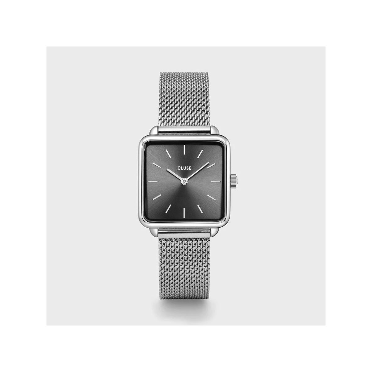 Reloj de mujer CLUSE La Tétragone Mesh Dark Grey, Silver Colour CW10307