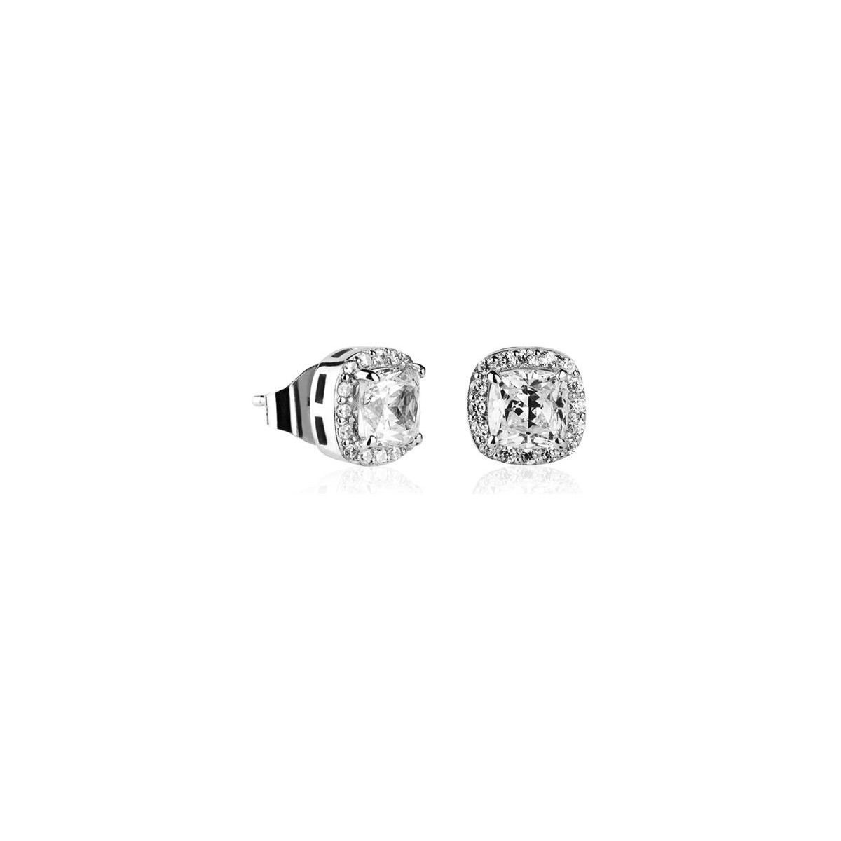 Pendientes con circonitas excellence star cut de 6´25mm T-ADORO BPE8.2CT