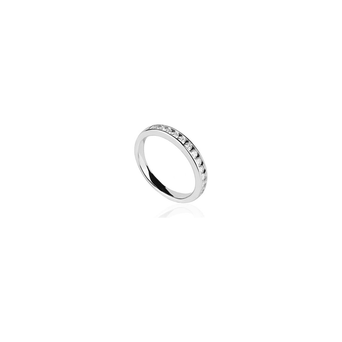 Media alianza con circonita excellence star cut de 2mm T-ADORO BSO3.0,36CT