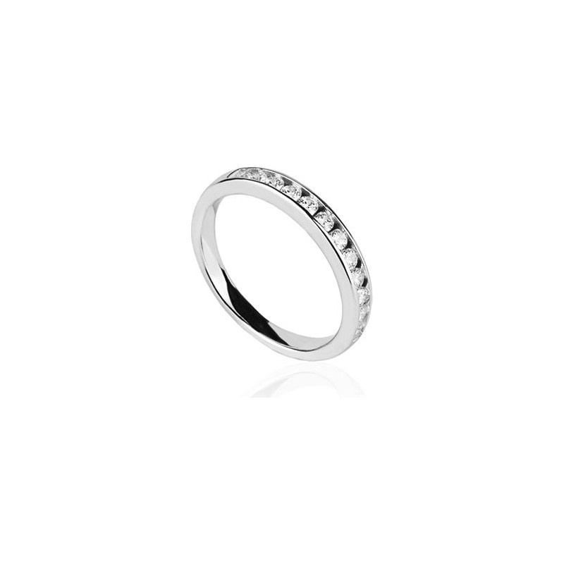 Media alianza con circonita excellence star cut de 2mm T-ADORO BSO3.0,36CT