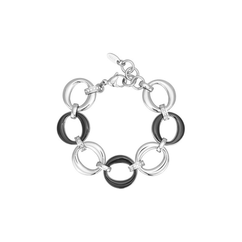 PULSERA 2 JEWELS ACERO Y ESMALTE 232179